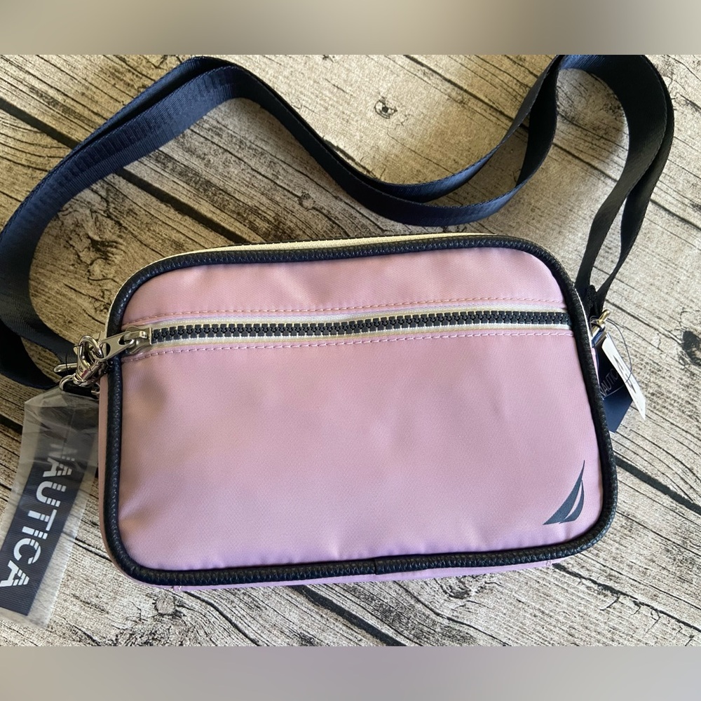 NWT! Nautica crossbody bag in soft pink color. Authentic. Brand new.